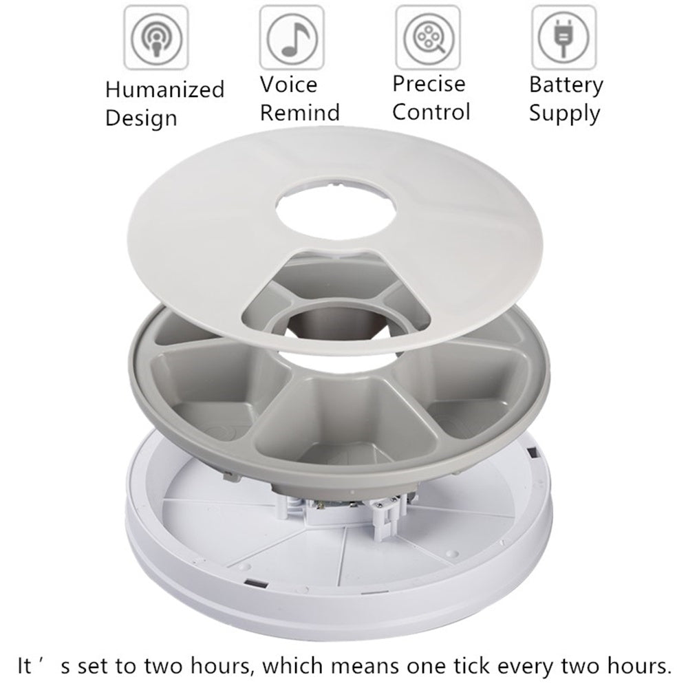 Auto LCD Digital Pet Feeder: Cat & Dog 6-Meal Dispenser