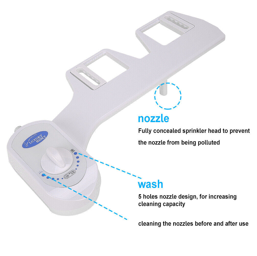 Hygiene Bidet Seat - Unisex Toilet Washer with Water Spray - AU