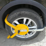 Heavy Duty Wheel Defender Clamp Tyre Lock For Car Caravan Trailer