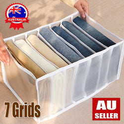 7 Grids Foldable Clothes Storage Pants Organizer
