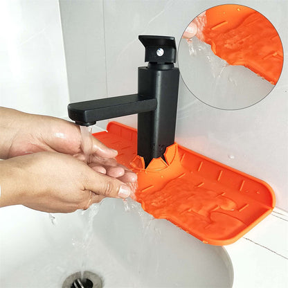 Silicone Faucet Sink Mat Splash Guard Splash Pad Splashback