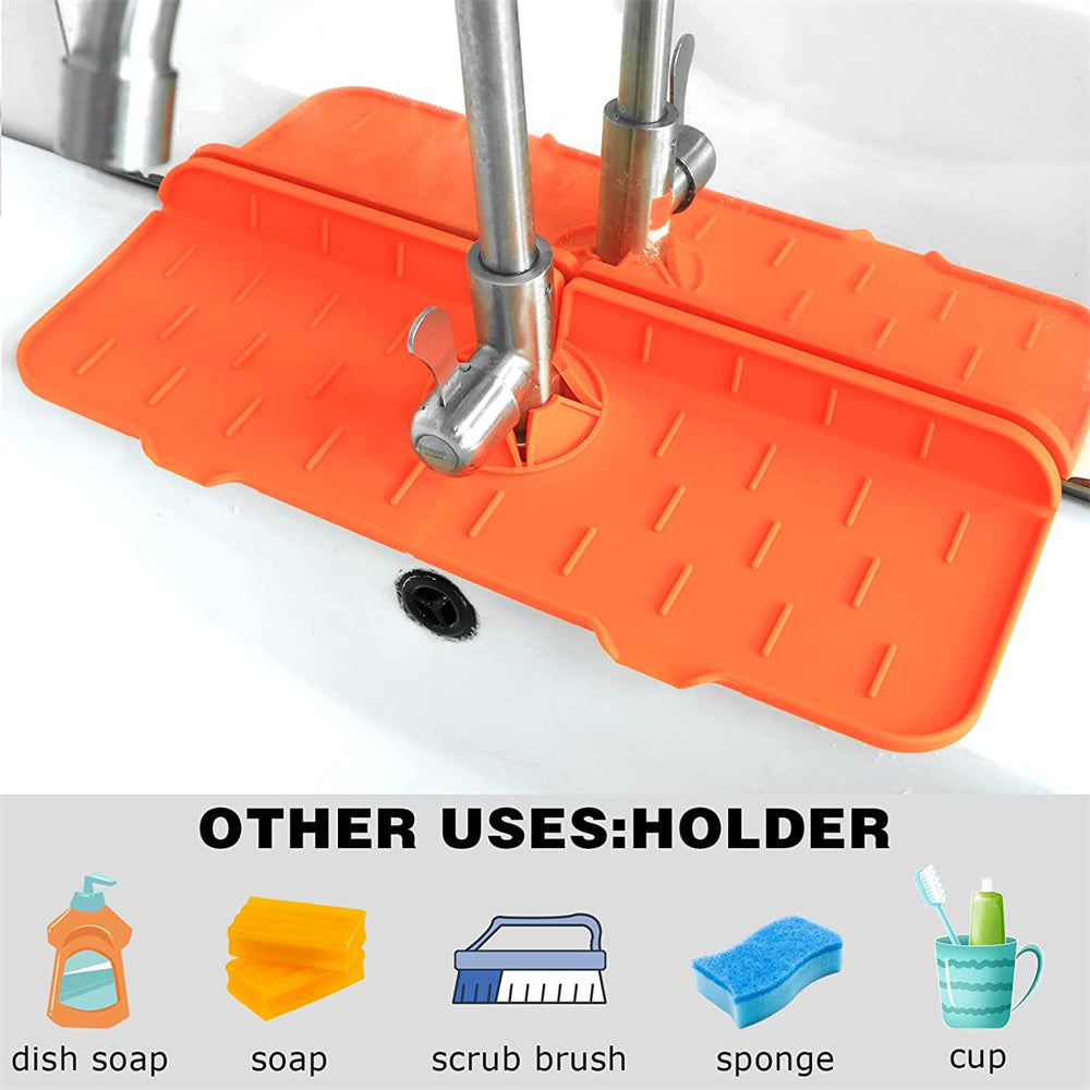 Silicone Faucet Sink Mat Splash Guard Splash Pad Splashback