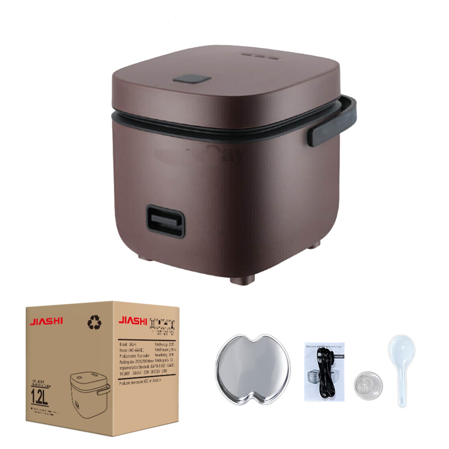 1.2L Mini Rice Cooker Travel Small Non-stick Pot For Cooking Soup Rice