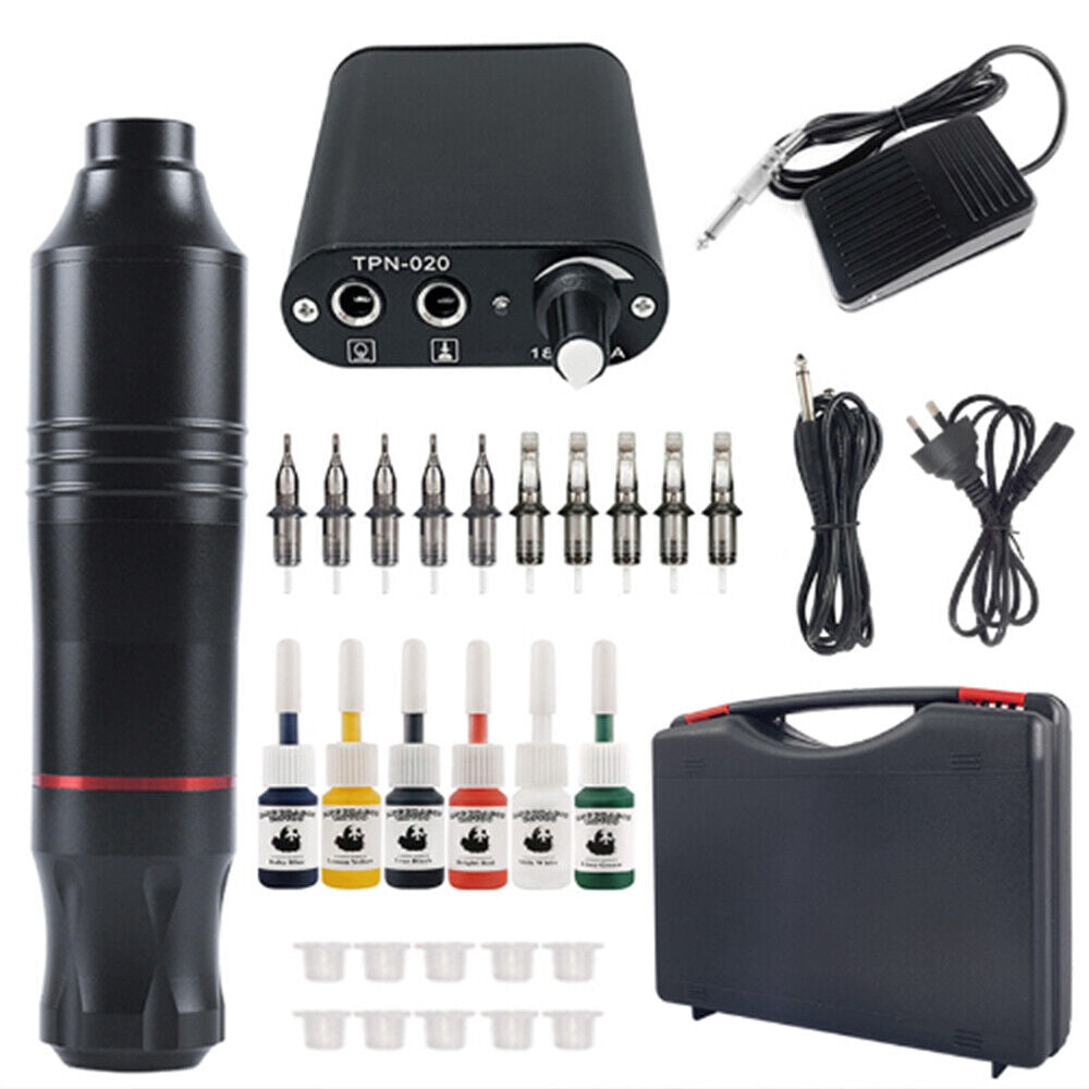 Tattoo Kit Machine Power Supply Needles
