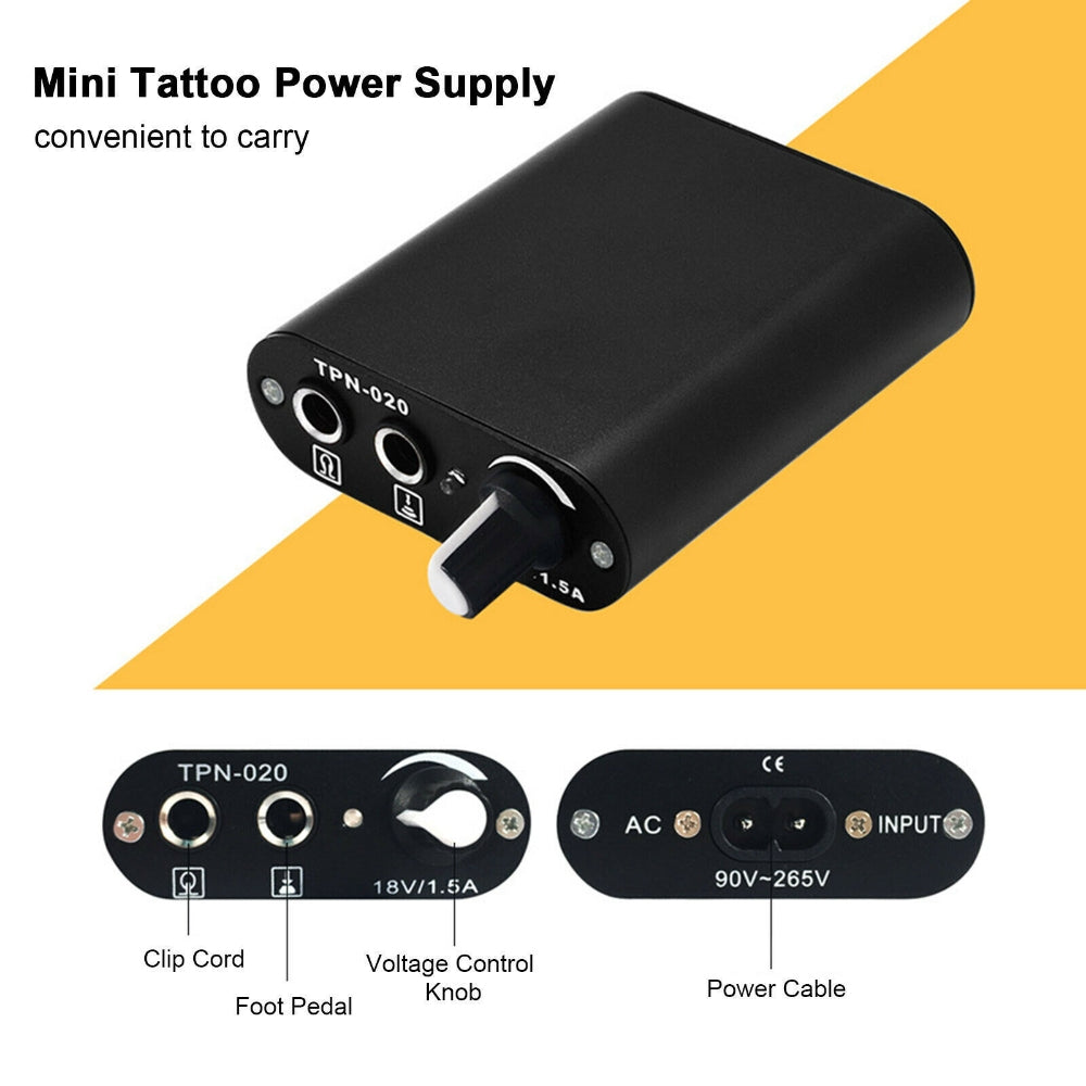 Tattoo Kit Machine Power Supply Needles