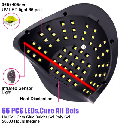 Nail Lamp UV LED Light for Professional Polish Drying