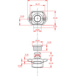 5Pcs Push Button Drawer Cupboard Lock