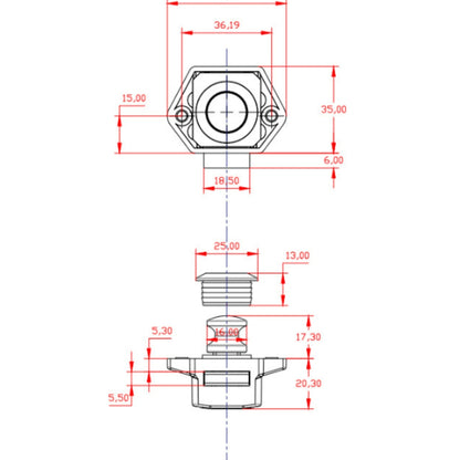 10Pcs Push Button Drawer Cupboard Lock