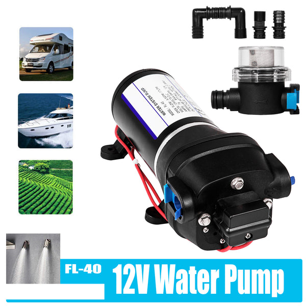  12V Water Pump FL-40 High Pressure 17/10LPM For Caravan Boat Camp Washdown