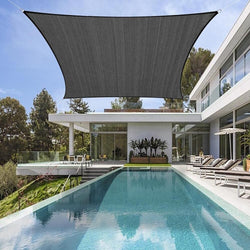 Waterproof Shade Sail Awning Cloth Rectangle Triangle Square