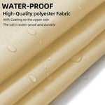 Heavy Duty Waterproof Sun Shade Sail 320Gsm Hdpe