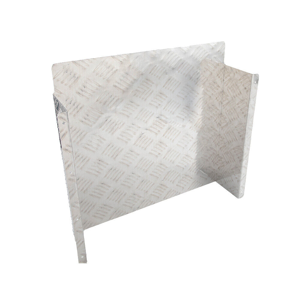 Alloy Plate Caravan Diesel Tank Cover: 2mm Silver