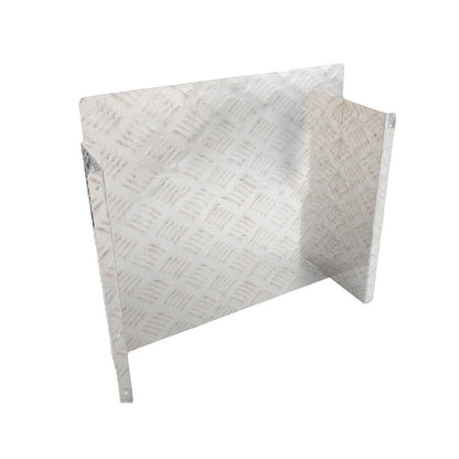 Alloy Plate Caravan Diesel Tank Cover: 2mm Silver