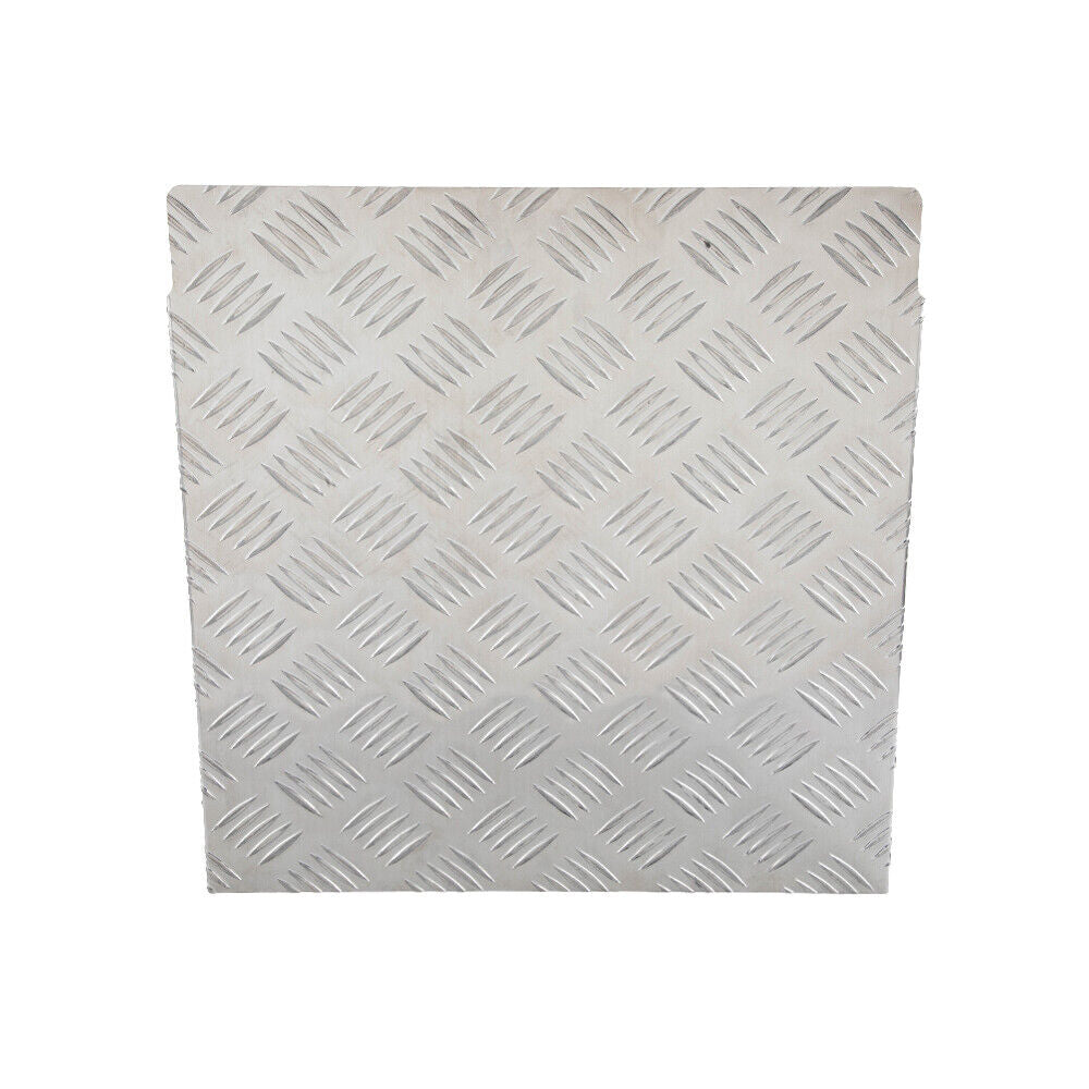 Alloy Plate Caravan Diesel Tank Cover: 2mm Silver