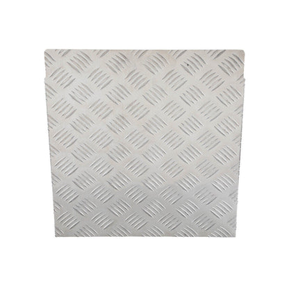 Alloy Plate Caravan Diesel Tank Cover: 2mm Silver