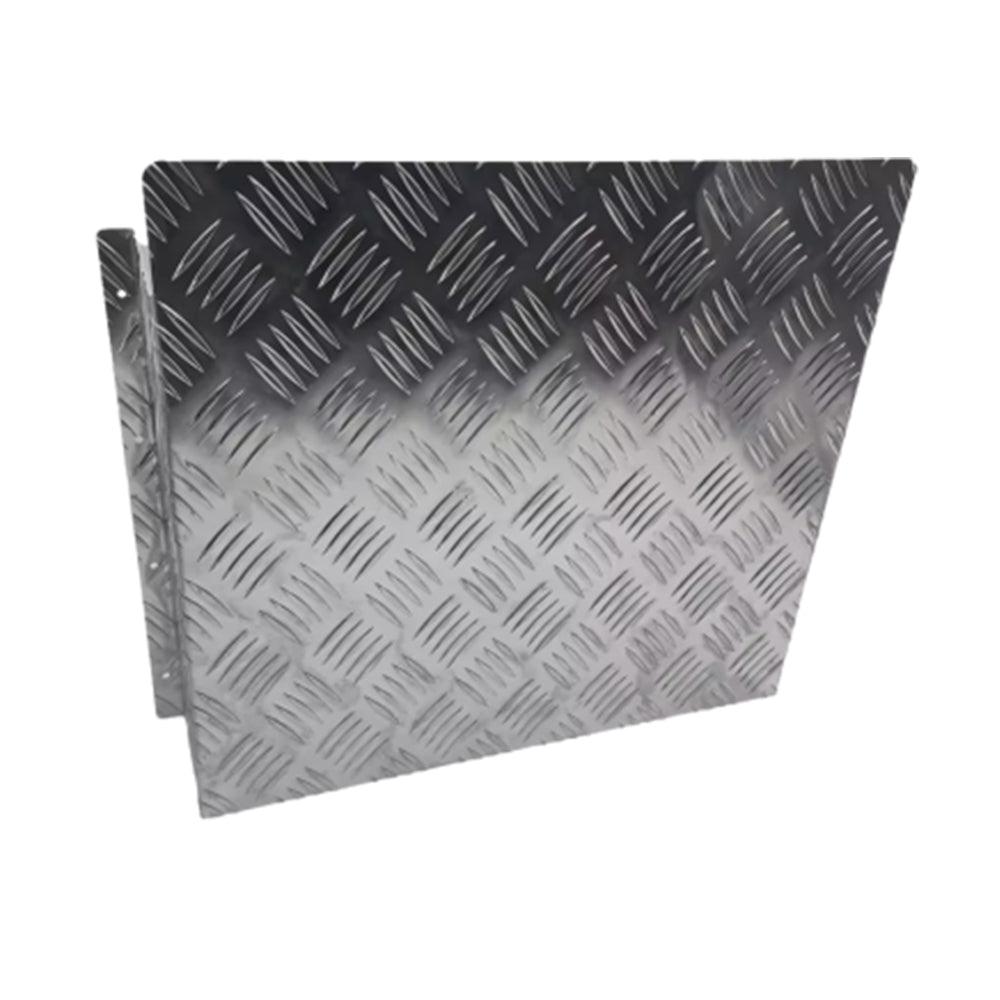 Alloy Plate Caravan Diesel Tank Cover: 2mm Silver