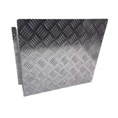Alloy Plate Caravan Diesel Tank Cover: 2mm Silver