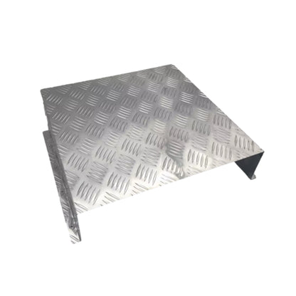 Alloy Plate Caravan Diesel Tank Cover: 2mm Silver