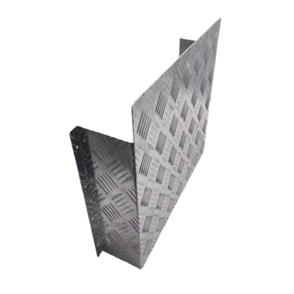 Alloy Plate Caravan Diesel Tank Cover: 2mm Silver