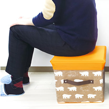 Folding Storage Ottoman Cube