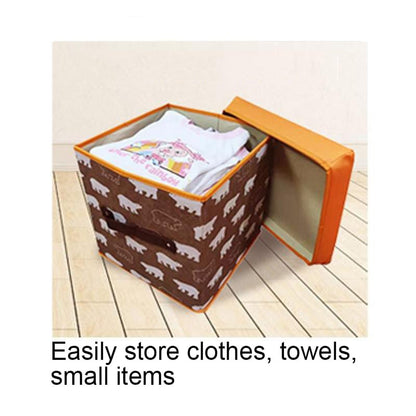Folding Storage Ottoman Cube
