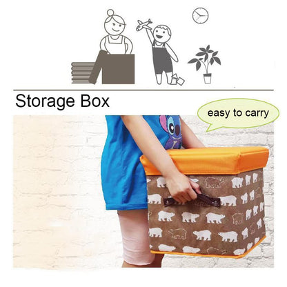 Folding Storage Ottoman Cube