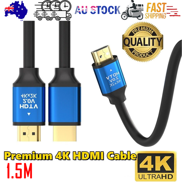  4K Premium HDMI Cable V2.0 Ultra HD 3D High Speed Ethernet 1.5m