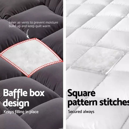 Luxury Pillowtop Mattress Topper Queen