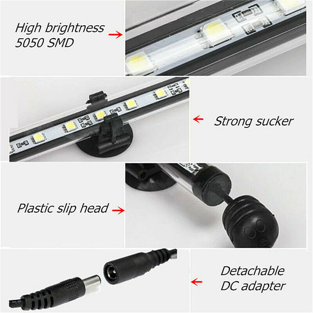 21 Led Aquarium Fish Tank Light Bar 38Cm White