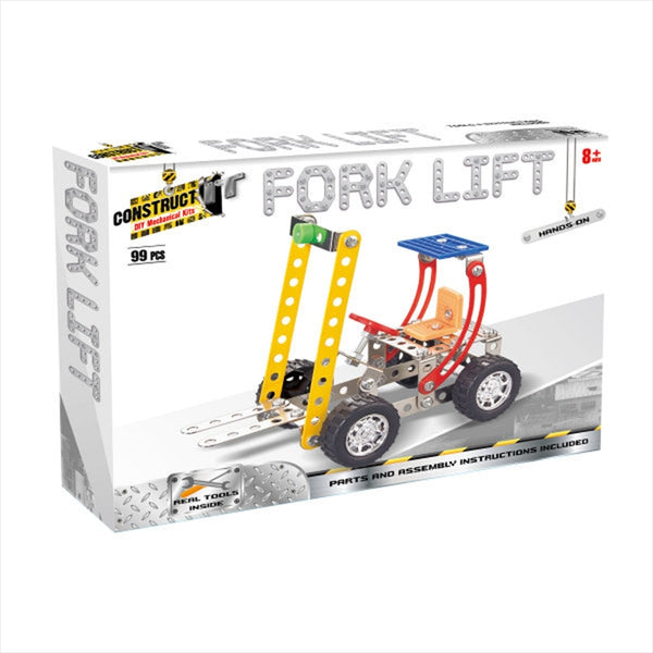  Construct-It! - Fork Lift, 99-Piece Metal Building Set