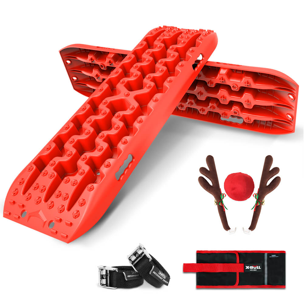 Gen3.0 4Wd Sand Mud Snow Truck Recovery Tracks With Reindeer Car Antlers (2Pcs)