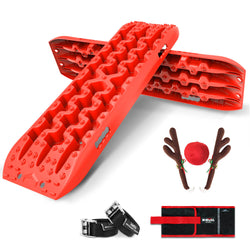 Gen3.0 4Wd Sand Mud Snow Truck Recovery Tracks With Reindeer Car Antlers (2Pcs)