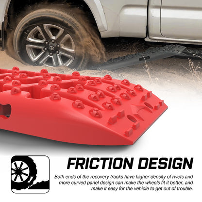 Gen3.0 4Wd Sand Mud Snow Truck Recovery Tracks With Reindeer Car Antlers (2Pcs)