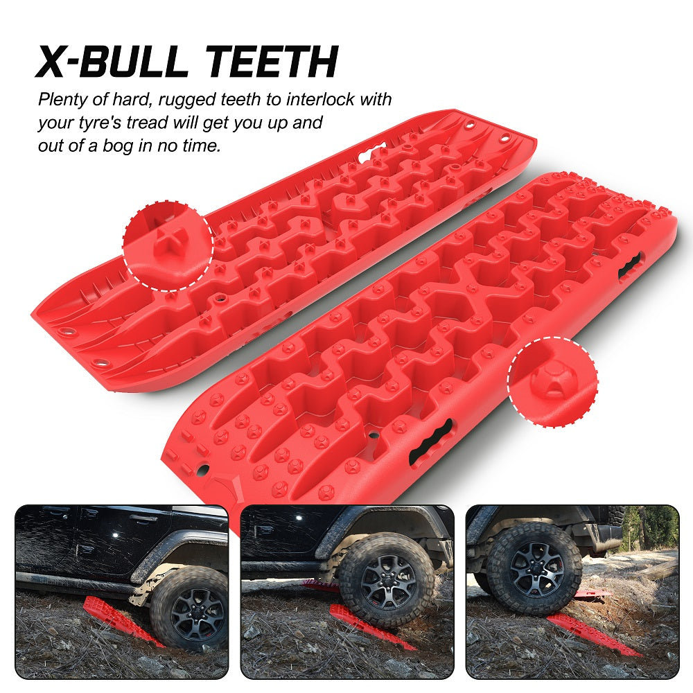 Gen3.0 4Wd Sand Mud Snow Truck Recovery Tracks With Reindeer Car Antlers (2Pcs)
