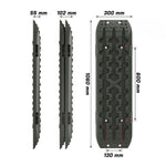 Gen3.0 Olive Offroad Vehicle 4X4 Recovery Tracks Boards (2Pcs)
