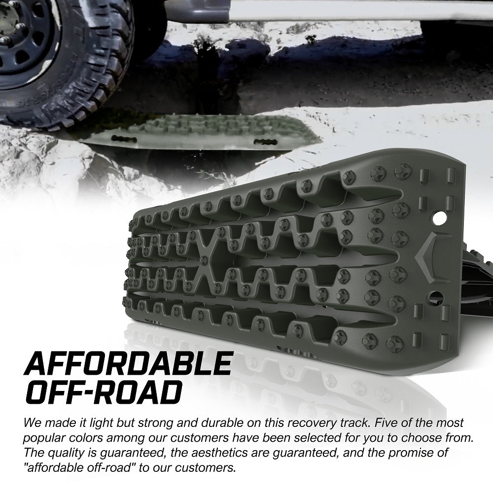 Gen3.0 Olive Offroad Vehicle 4X4 Recovery Tracks Boards (2Pcs)