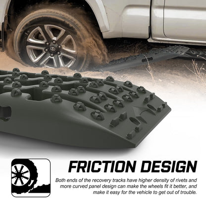 Gen3.0 Olive Offroad Vehicle 4X4 Recovery Tracks Boards (2Pcs)