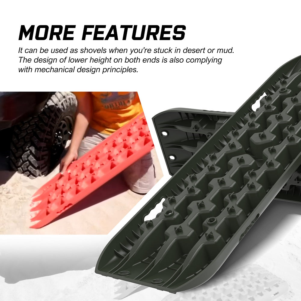 Gen3.0 Olive Offroad Vehicle 4X4 Recovery Tracks Boards (2Pcs)