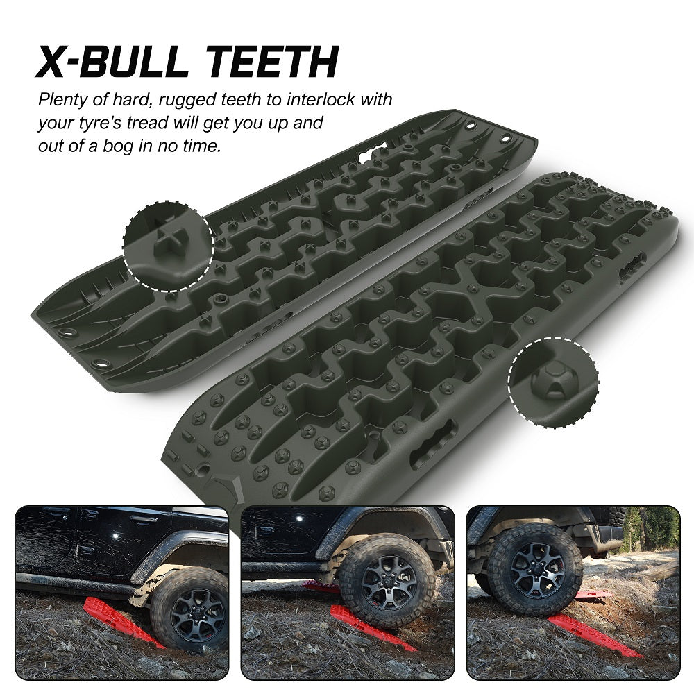 Gen3.0 Olive Offroad Vehicle 4X4 Recovery Tracks Boards (2Pcs)