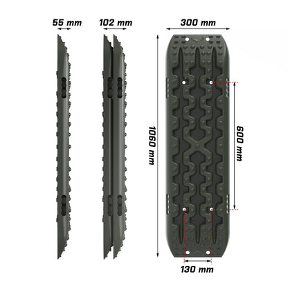Gen3.0 Olive Offroad Vehicle 4X4 Recovery Tracks Boards (4Pcs)