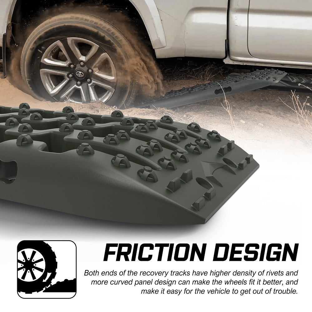 Gen3.0 Olive Offroad Vehicle 4X4 Recovery Tracks Boards (4Pcs)