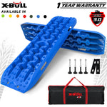 Blue 4Wd Snow Tracks Recovery Boards (2Pcs) With Mounting Bolts