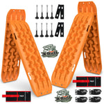 Sand Mud Snow Recovery Tracks Boards (2 Pairs) With Mounting Bolts