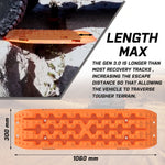 4Wd Snow Tracks Recovery Tracks (2Pcs) With Mounting Bolts