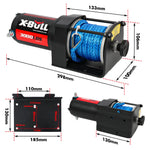 12V Synthetic Rope Electric Winch 3000Lb Atv Boat Trailer