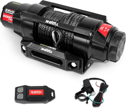 Heavy-Duty 6000lbs Electric Winch - 12V Synthetic Rope