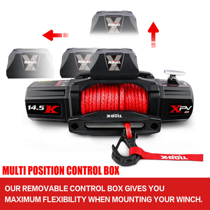 Electric Winch: 14500Lbs, 12V Red