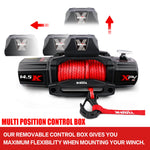 Red 14500Lbs Electric Winch 12V With Gen2.0 Recovery Tracks