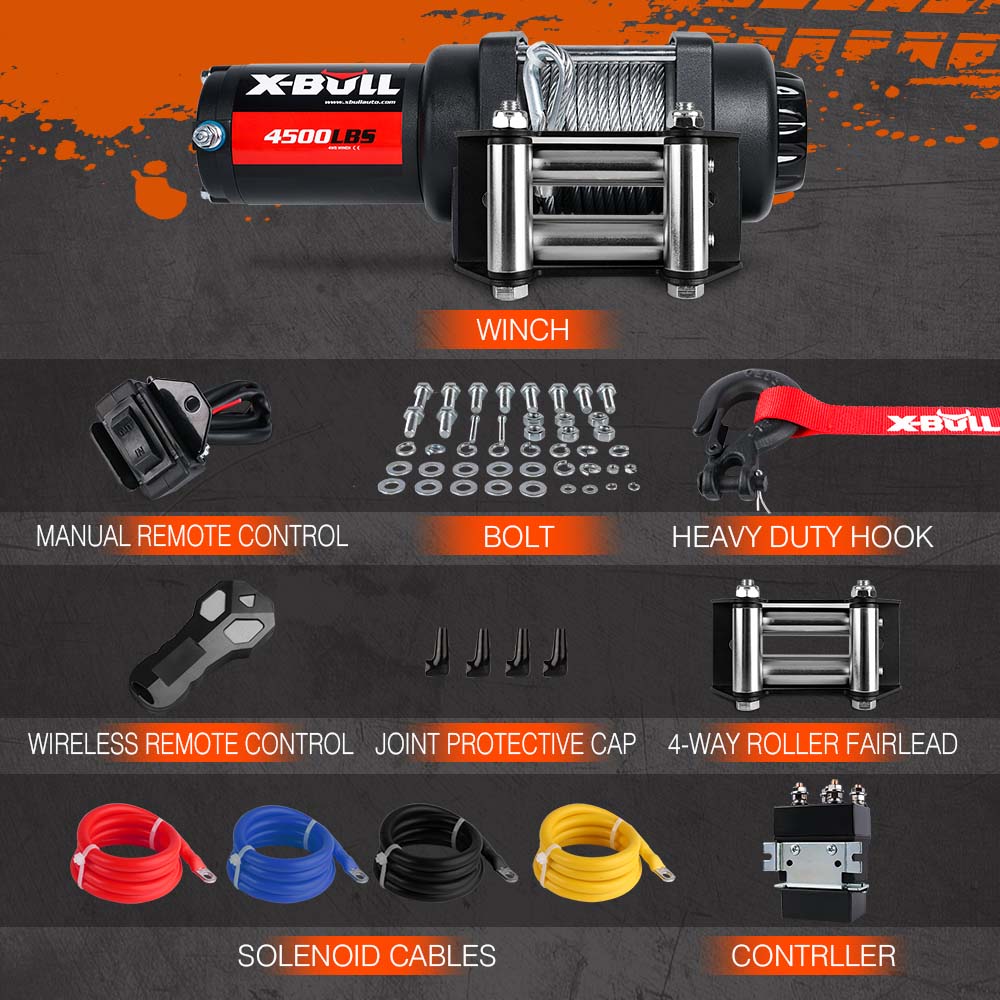Boat Trailer Essential: 12V Electric Winch with Synthetic Rope