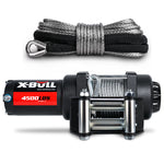 4500Lb Electric Winch Steel Cable & 5.5Mx13M Synthetic Rope